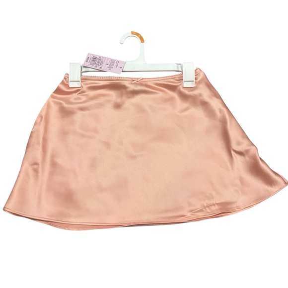 Wild Fable Peach Mini Skirt - Women's Size S - Satin Style Party Cute NWT - Picture 1 of 3